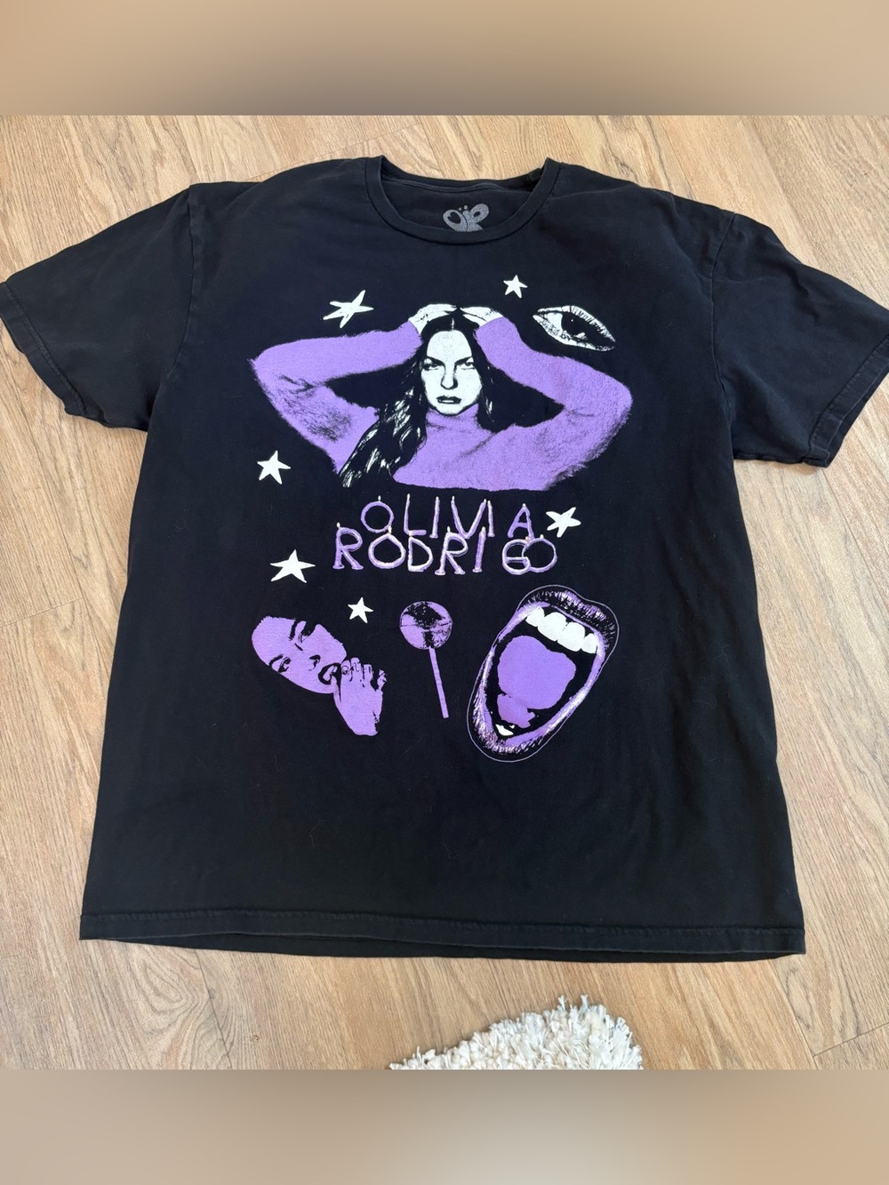 Olivia Rodrigo GUTS Tour Black & Purple Graphic Tee